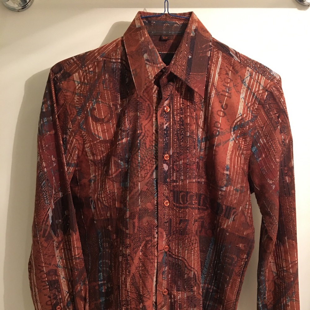 Designer Long Sleeve Shirt. Small
